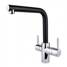 3N1 Instant Filtered Hot Water tap with L Shaped Spout in Black and Chrome finish – Insinkerator
