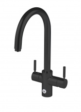 4N1Steaming Hot and filtered cold  Touch Tap J shaped Spout Black Velvet- Insinkerator