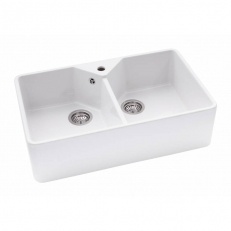 Provincial Large Double Bowl Ceramic Sink – Abode