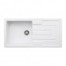 Acton Ceramic Single Bowl (reversible sink) with Drainer – Abode