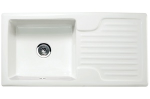 Ceramic Inset 1 bowl Sink with Drainer – Regis