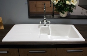 Ceramic Inset 1.5 Bowl Sink with Drainer – Regis Range