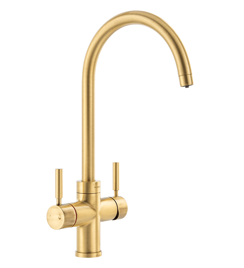 Pronteau Propure 4 n 1 monobloc Tap in Brushed Brass – Abode