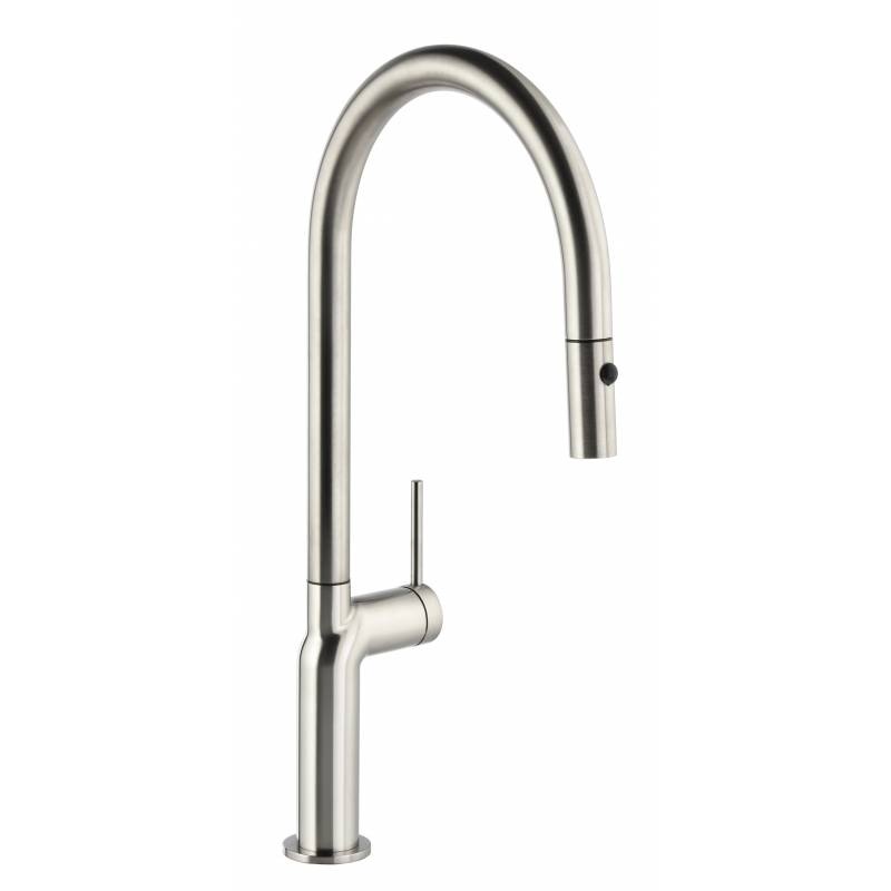 Tubist Tap with pull out spray Brushed Nickel – Abode