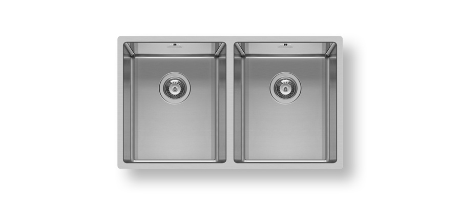 Astris Double Bowl Undermount Brushed Stainless Steel Sink – Pyramis