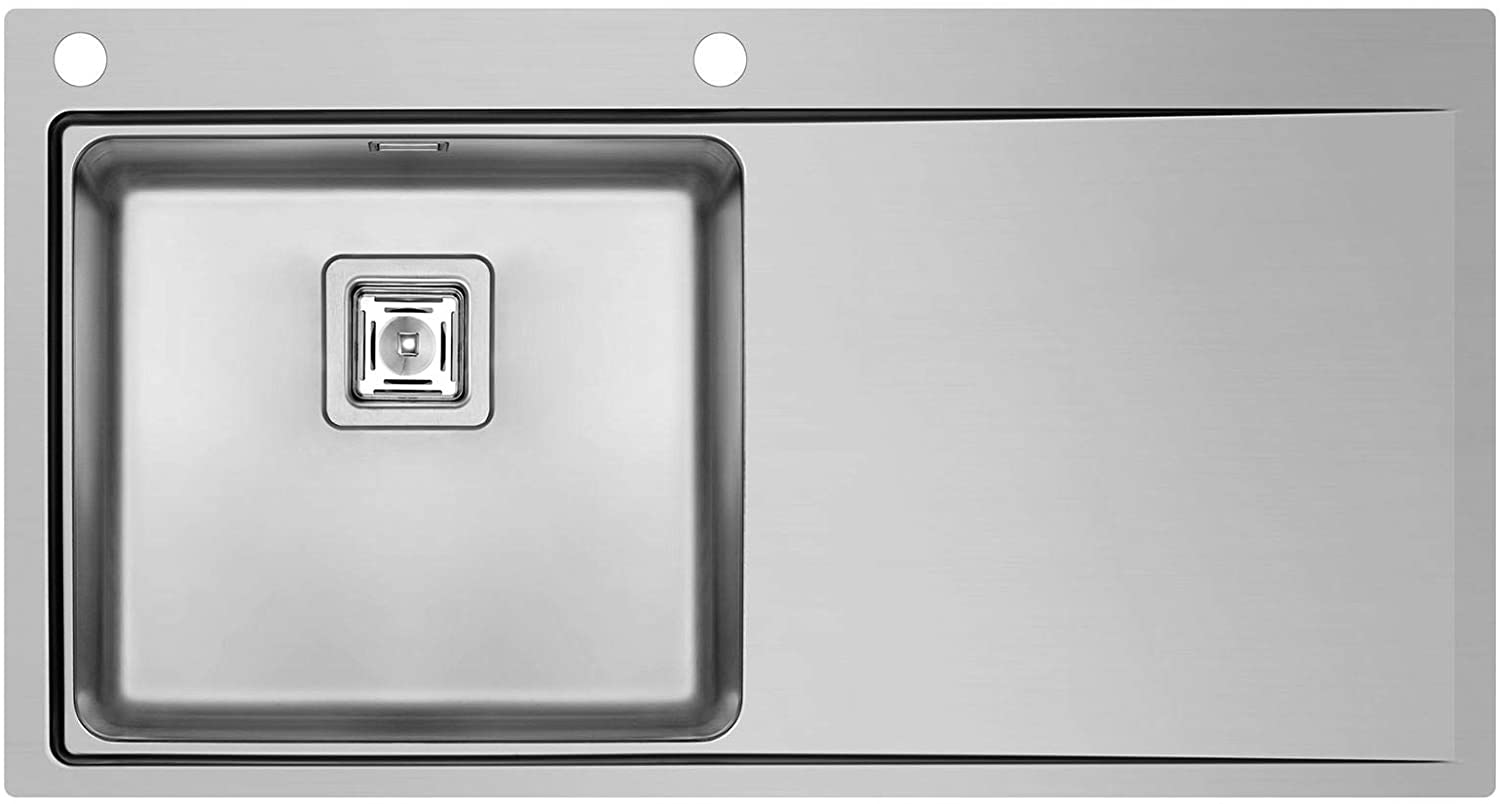 Olynthos Stainless Steel sink one bowl and drainer – Pyramis