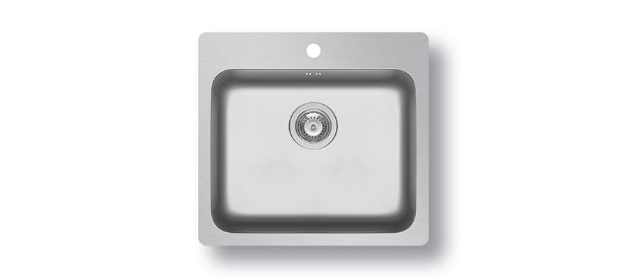 Zeria Stainless Steel Polished Single Bowl Sink – Pyramis