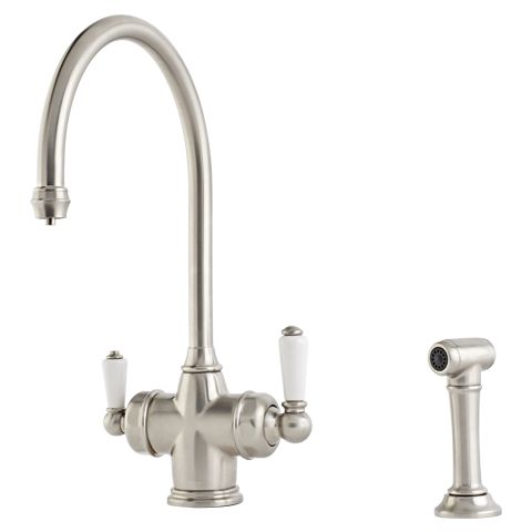 3-In-1 Instant Hot Water Collection Phoenician (Polaris) with Rinse In Chrome – Perrin & Rowe
