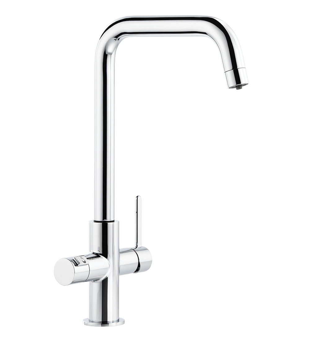 Prothia 3 n 1 Monobloc tap with quad shaped spout instant hot water tap – Abode