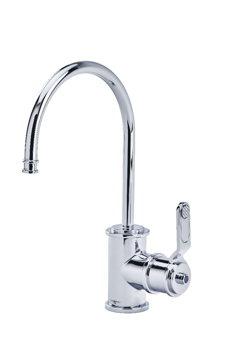 Armstrong Mini Instant Hot water and Cold Filtration tap with Textured Lever handle in Chrome – Perrin & Rowe