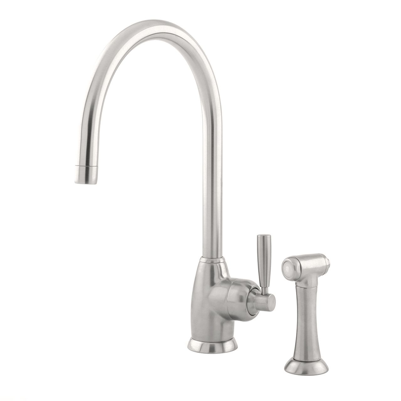 Langbourn  Monobloc tap with C Spout and Rinse in Chrome – Perrin & Rowe