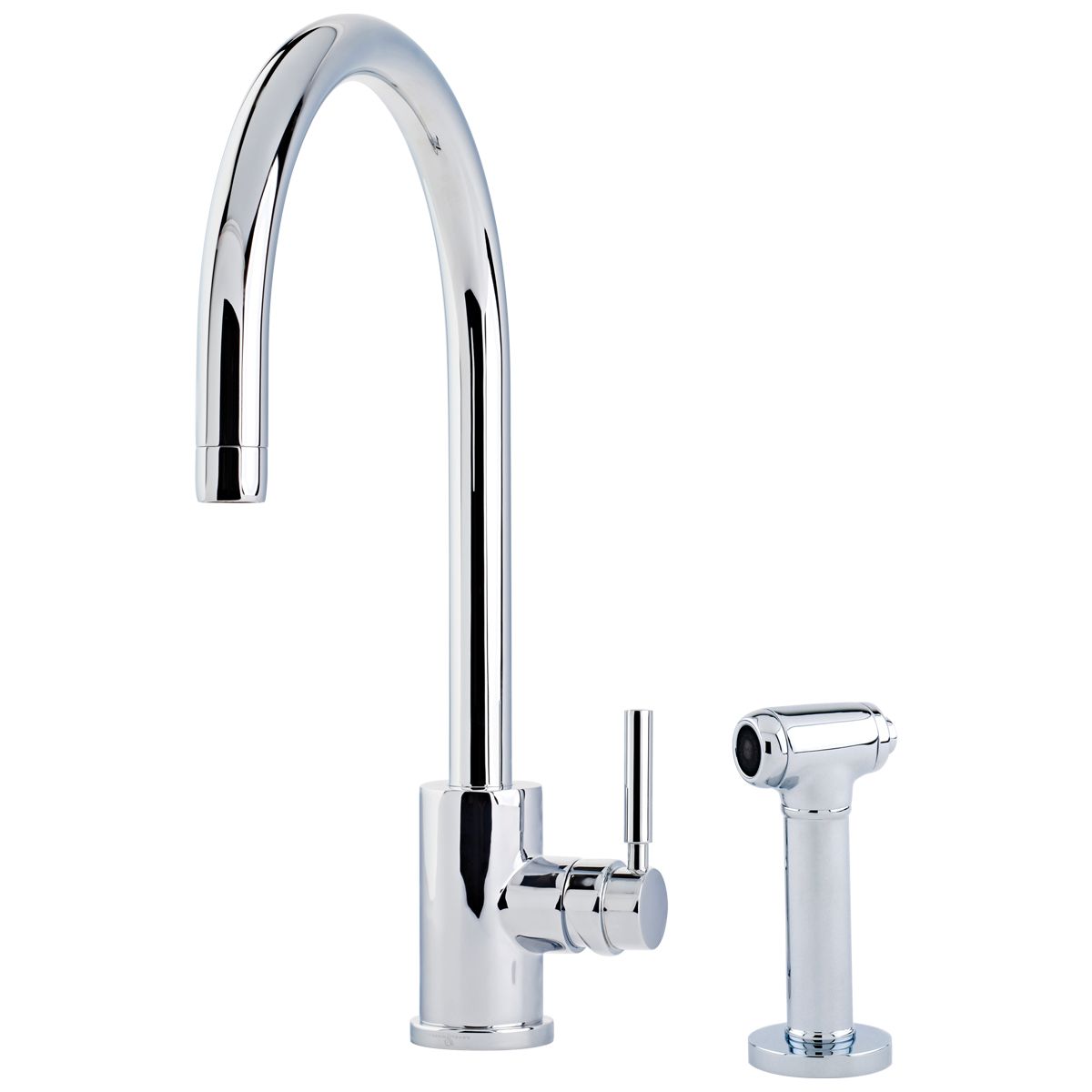 Juliet Monobloc Tap with C Spout and Rinse – Perrin & Rowe