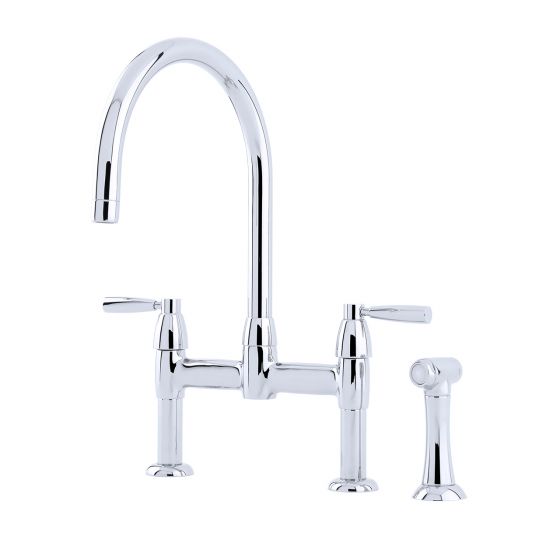 IO Bridge Sink Mixer Tap with lever handles and Rinse