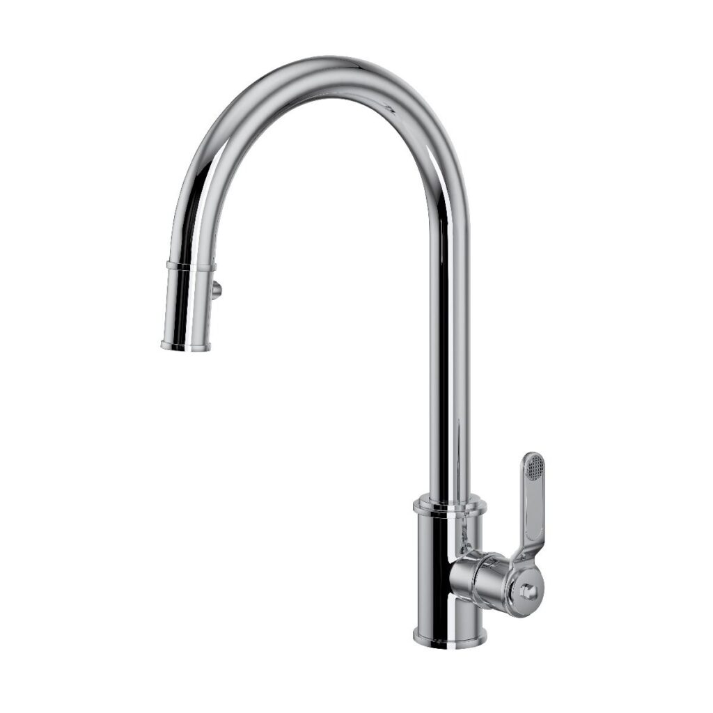 Armstrong Single lever tap with pulldown hose Polished Chrome Perrin