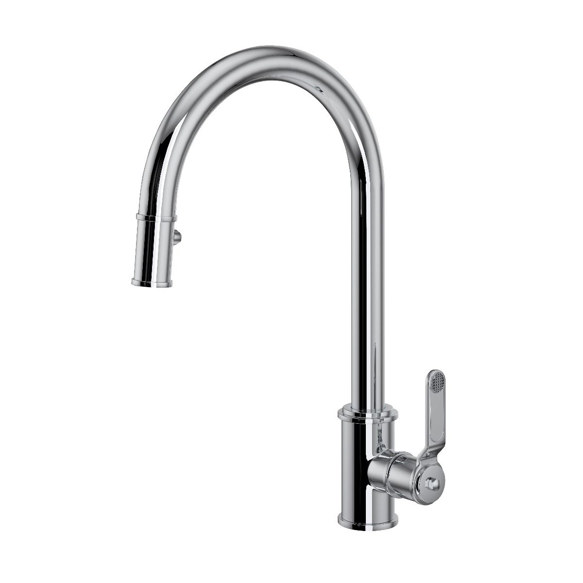 Armstrong Single lever tap with pull-down hose Polished Chrome – Perrin & Rowe
