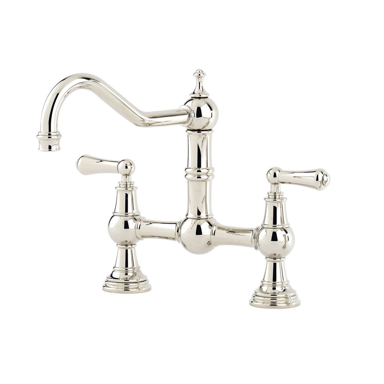 Provence Sink Mixer with Lever Handles  Polished Chrome – Perrin & Rowe