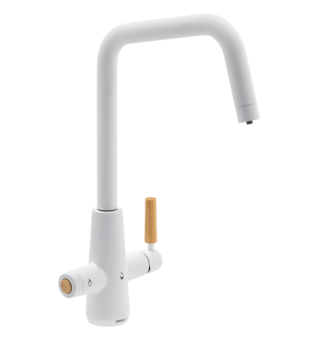 Scandi-E 4 in 1 Filtered Cold Water and Steaming Hot Water Tap Pronteau Matt White – Abode
