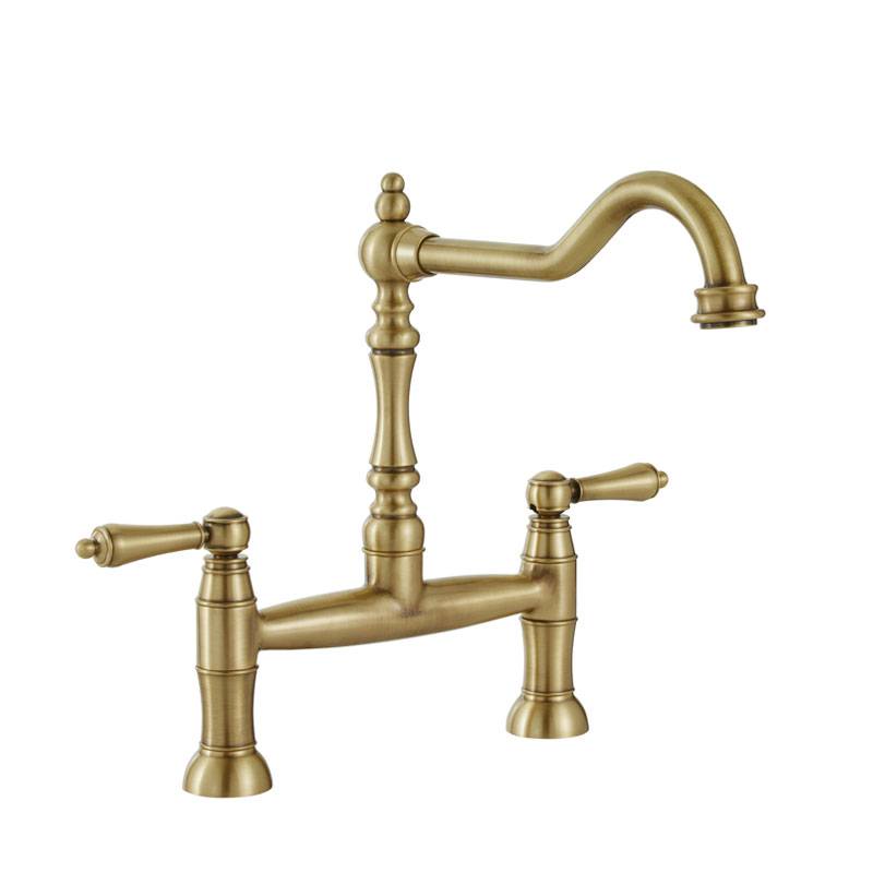 Mayenne Bridge Tap in Antique Brass - Abode