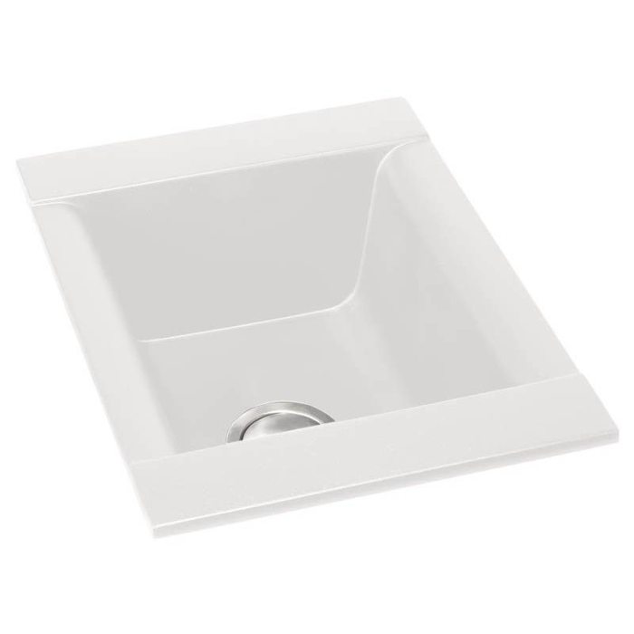 Aspekt Single Bowl Inset sink in White Granite Abode